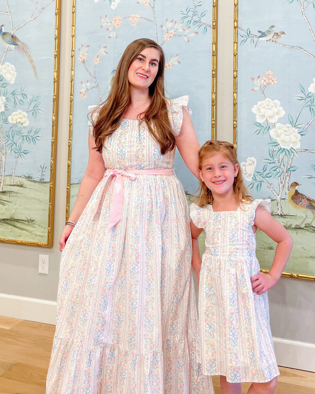 Angela Maxi Dress with Nursing Zippers in Bowtanical Rose Garden - Image 21