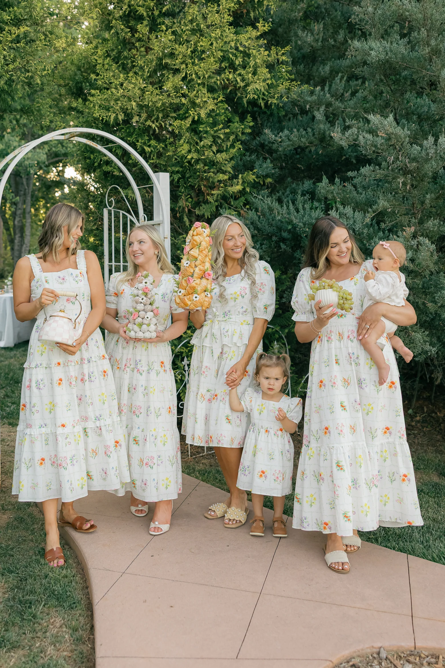 Ann Maxi Dress with Nursing Zippers in Birth Flowers - Image 20
