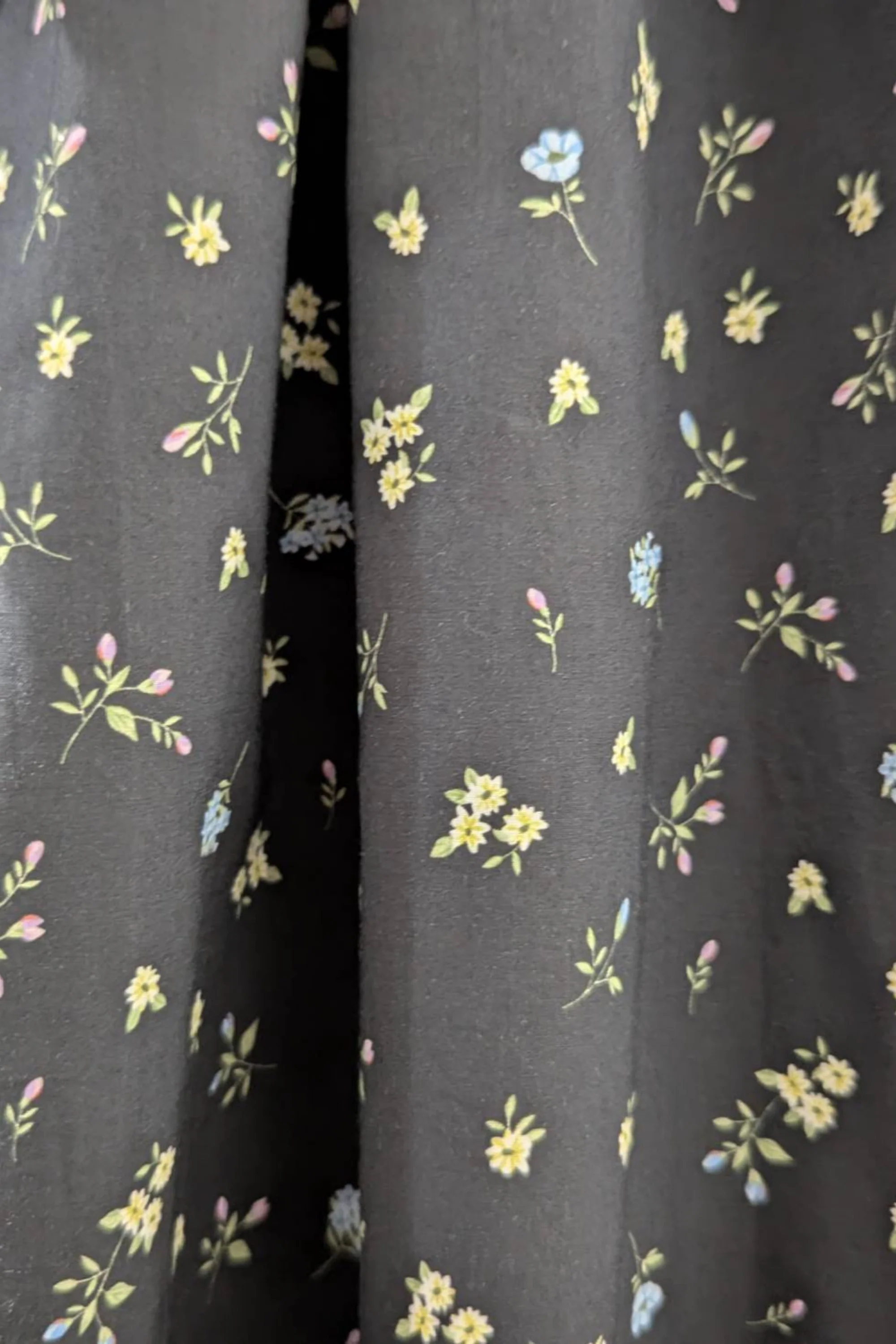 Ann Midi Dress with Nursing Zippers in Black Floral - Image 5