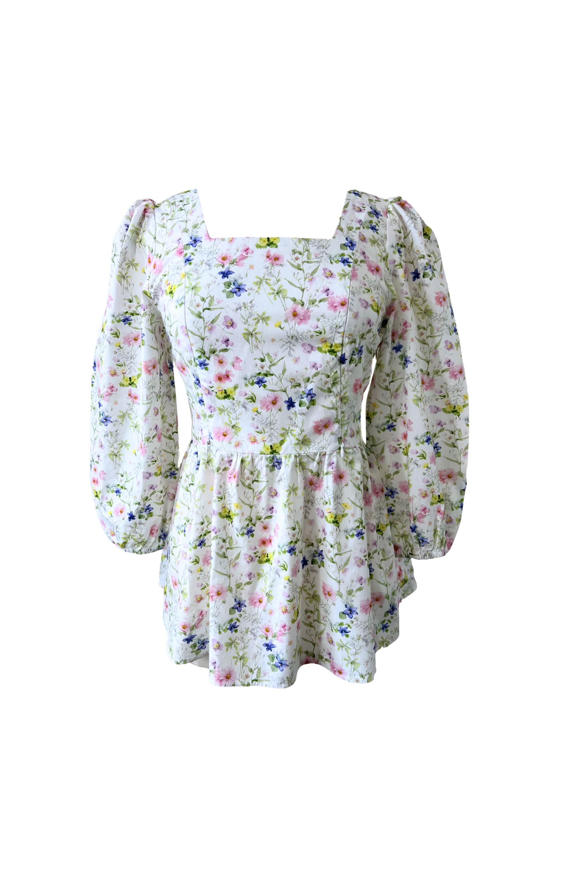 Embrace Cotton Top with Nursing Zippers in Sweet Wildflowers - Image 5