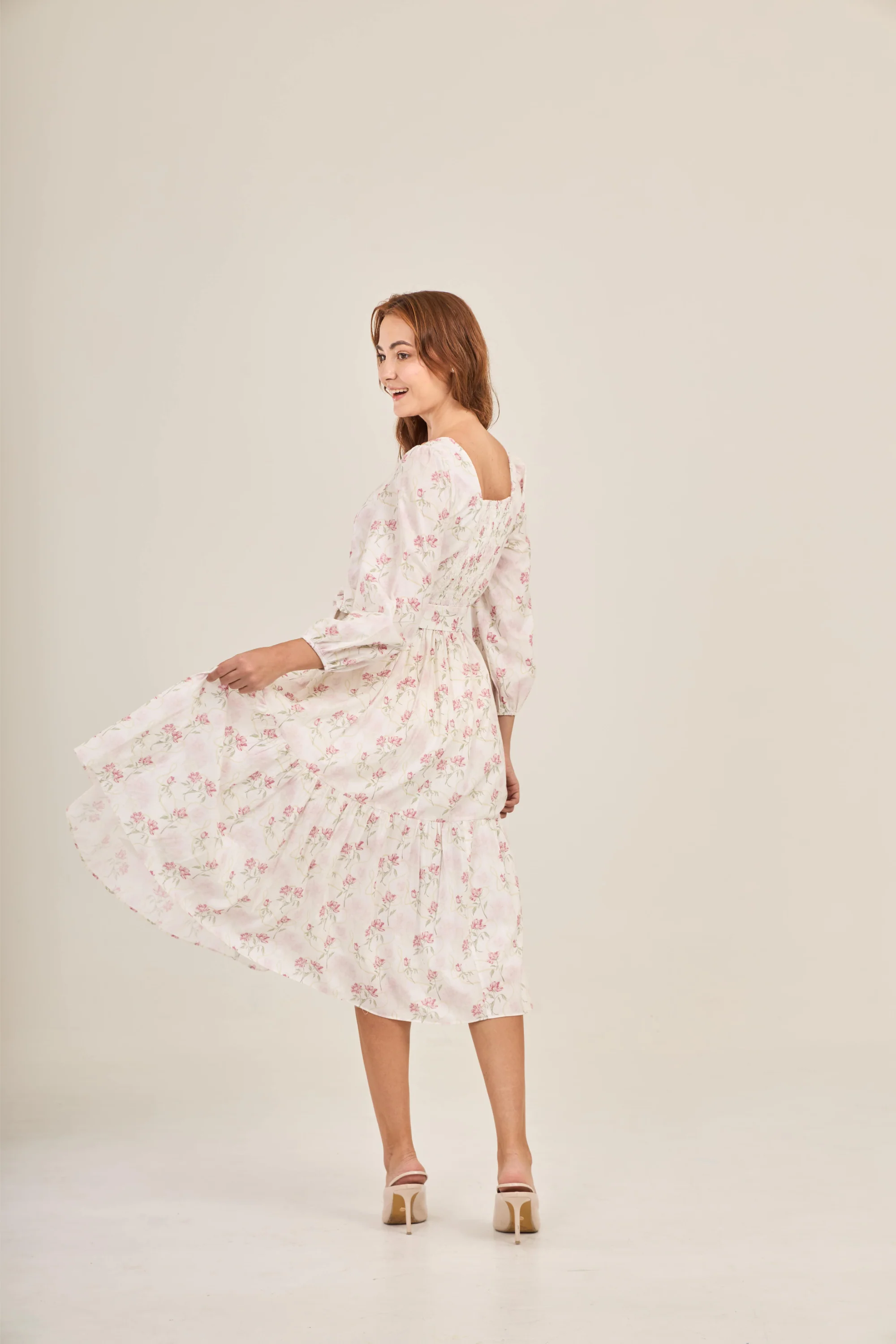Embrace Dress with Nursing Zippers in Soft Bloom - Image 6