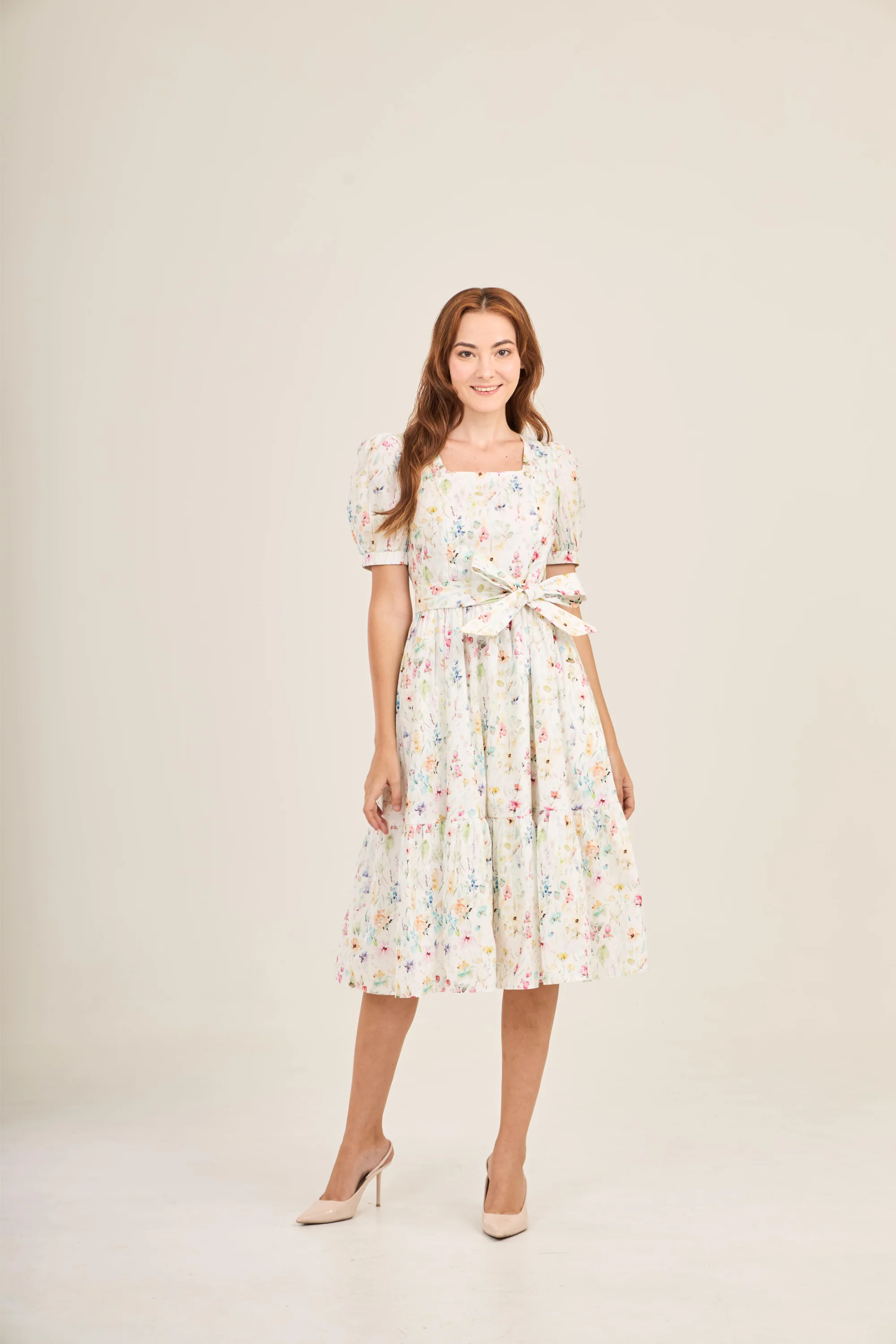Enchanted Twirl Dress with Nursing Zippers in Wildflowers - Image 10