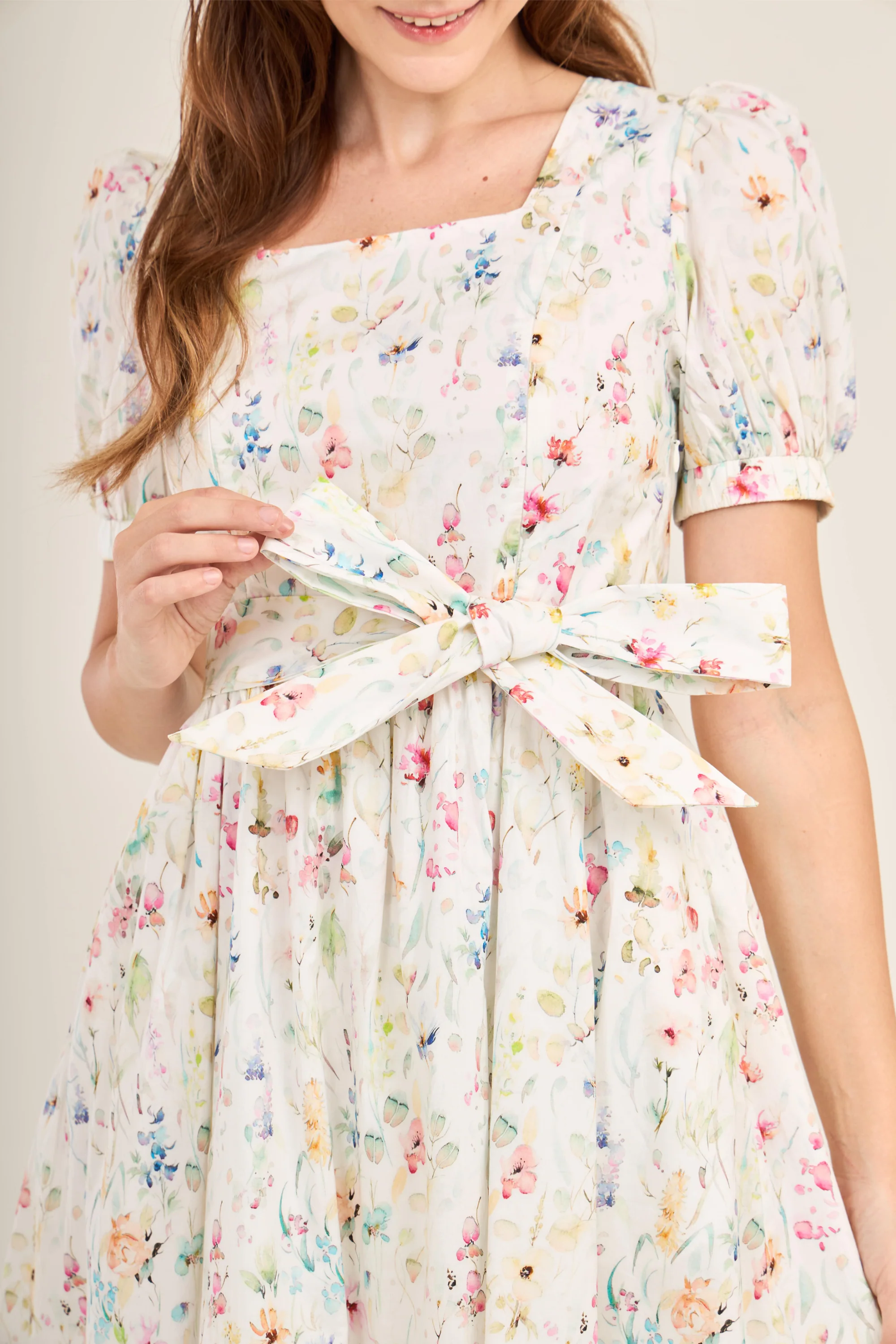 Enchanted Twirl Dress with Nursing Zippers in Wildflowers - Image 11