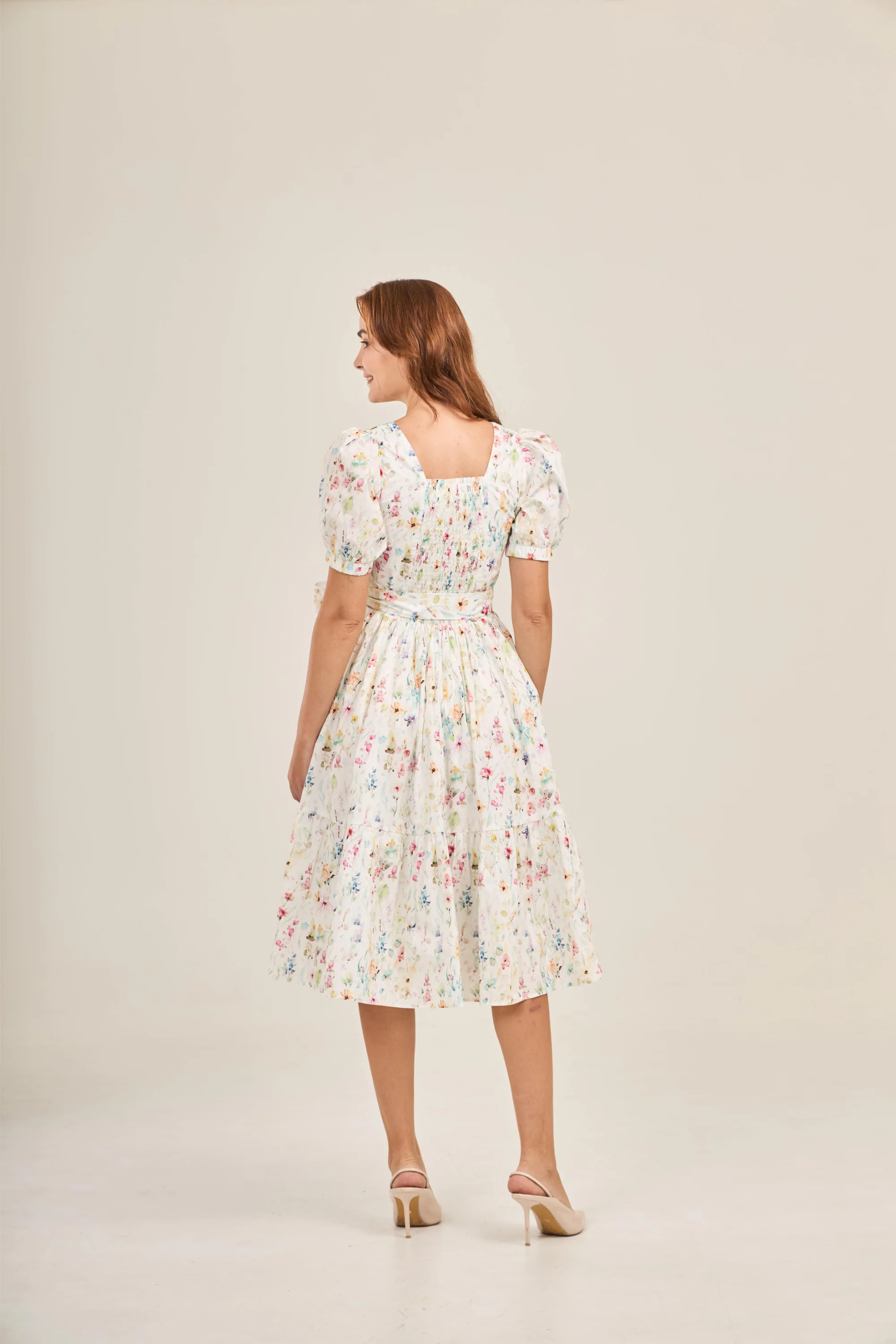 Enchanted Twirl Dress with Nursing Zippers in Wildflowers - Image 8