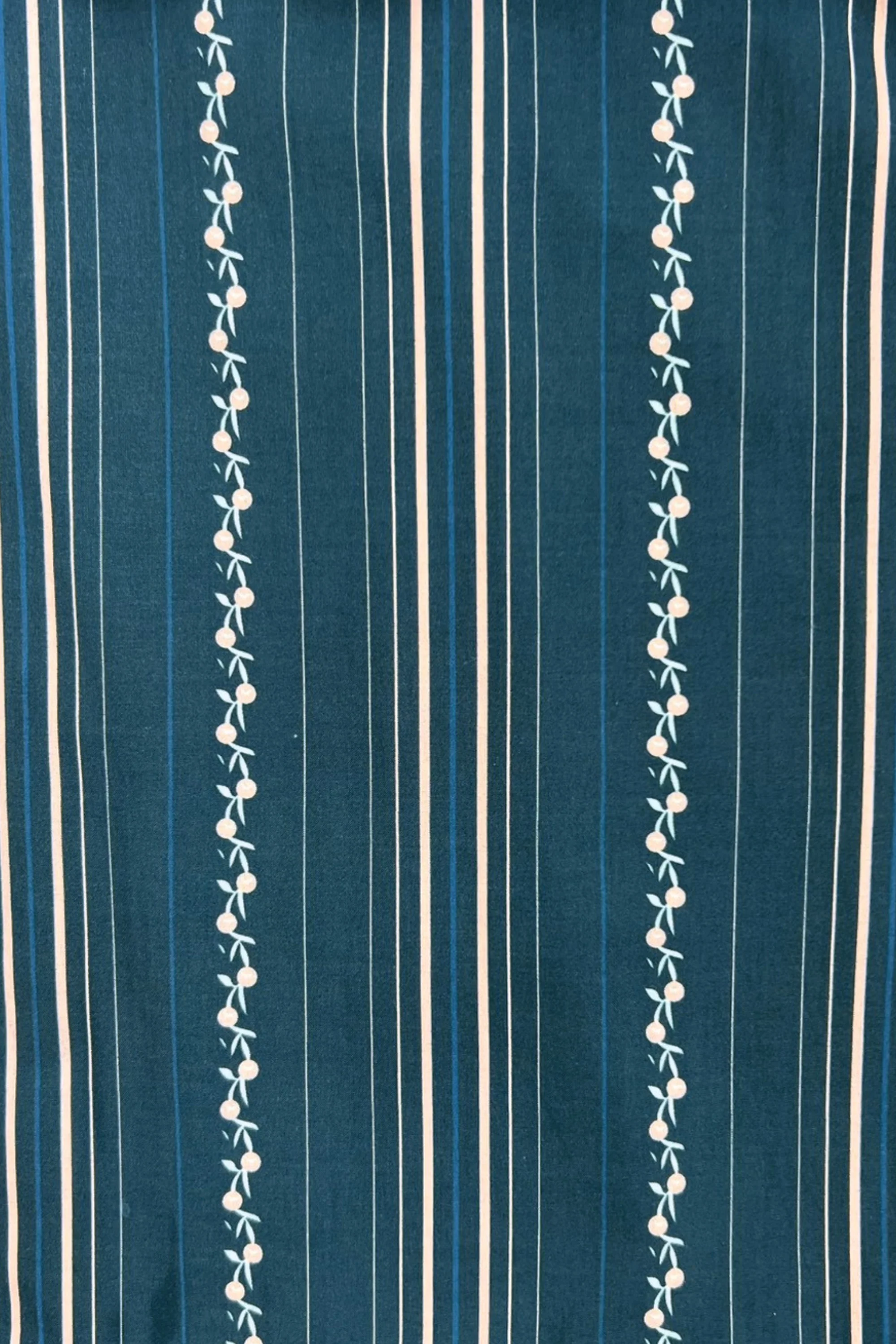 Kanya Dress with Nursing Zippers in Navy Vine Stripe - Image 8