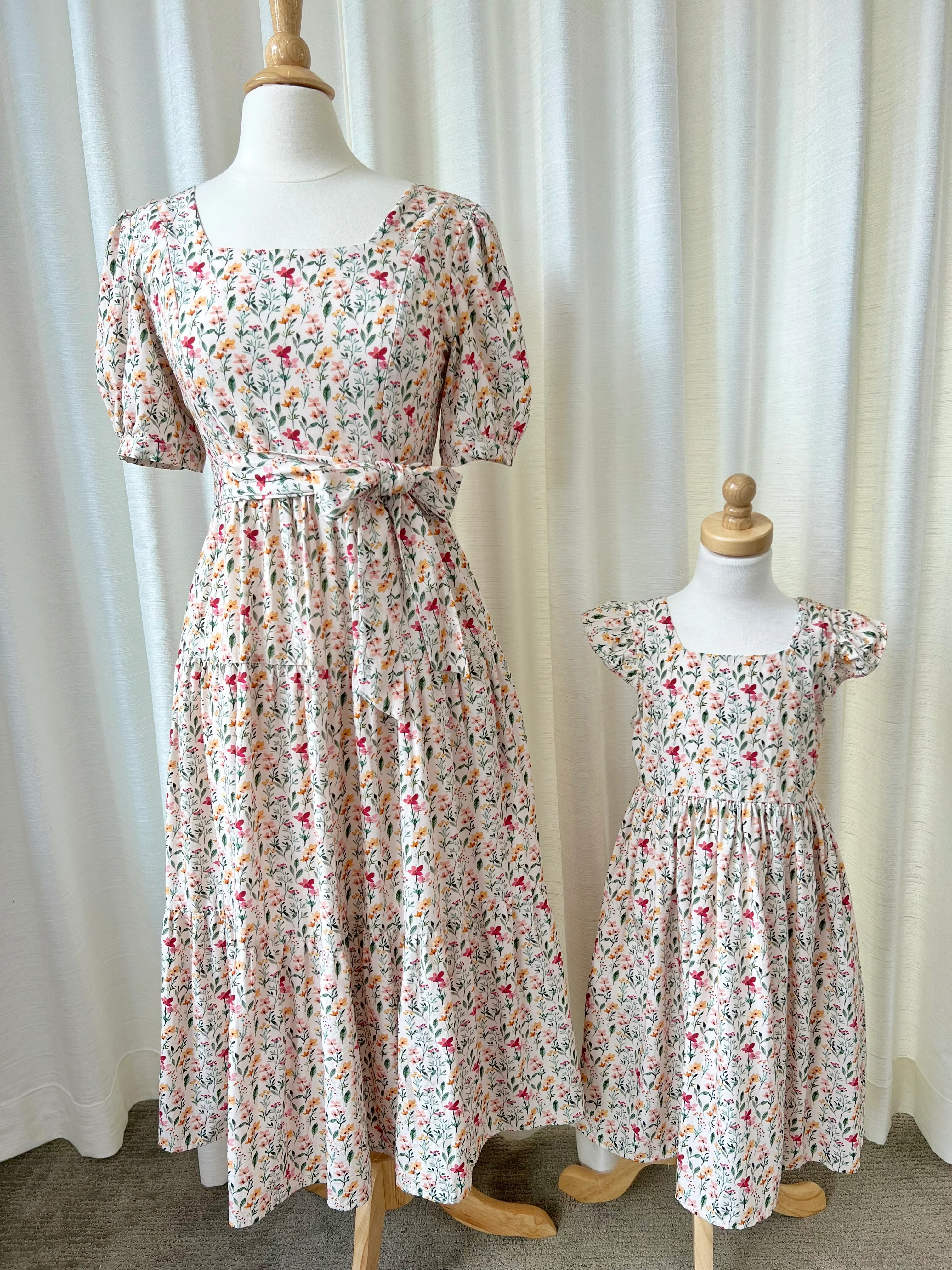 Little Angela Dress (Girls) in Harvest Blooms - Image 11