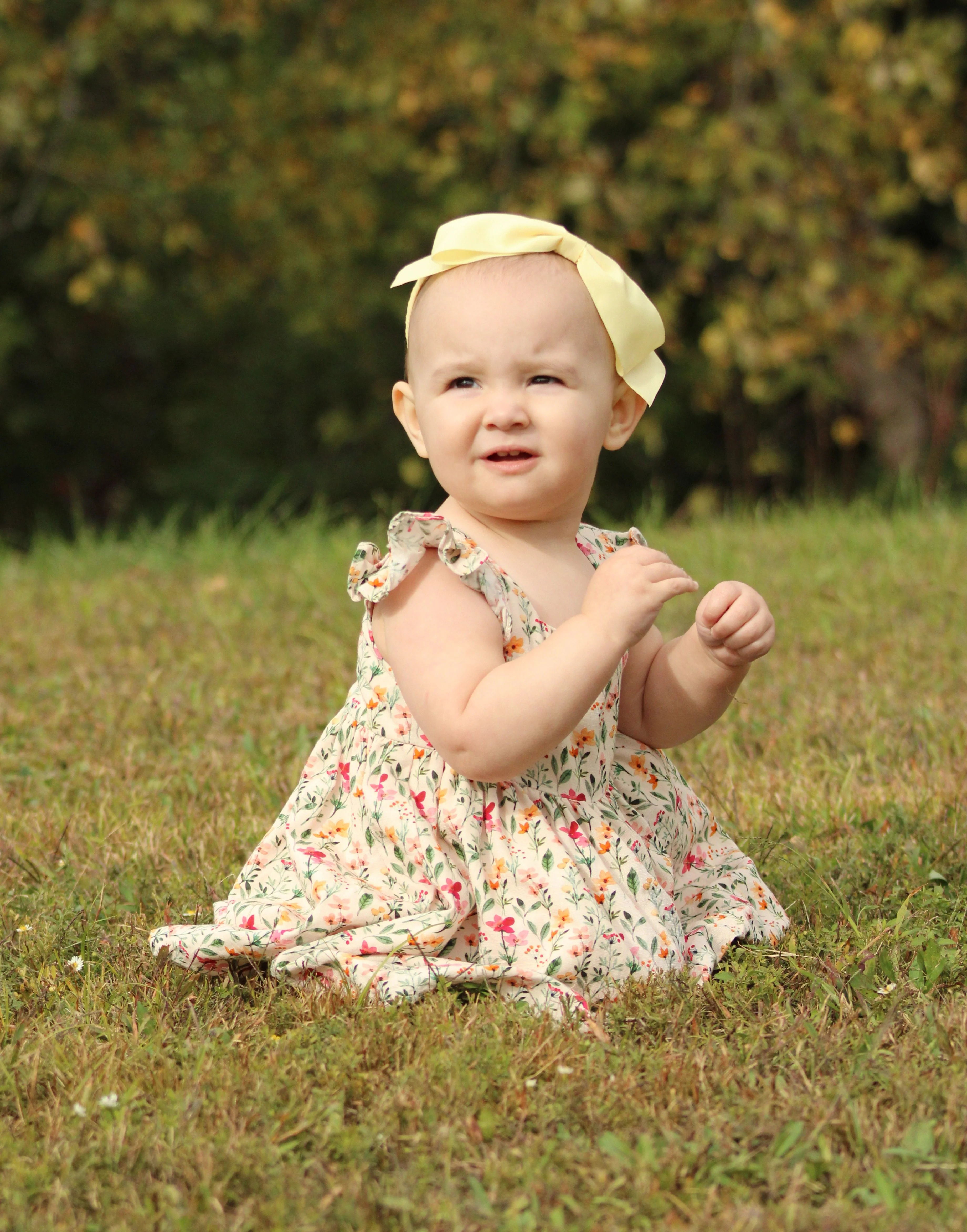 Little Angela Dress (Girls) in Harvest Blooms - Image 3