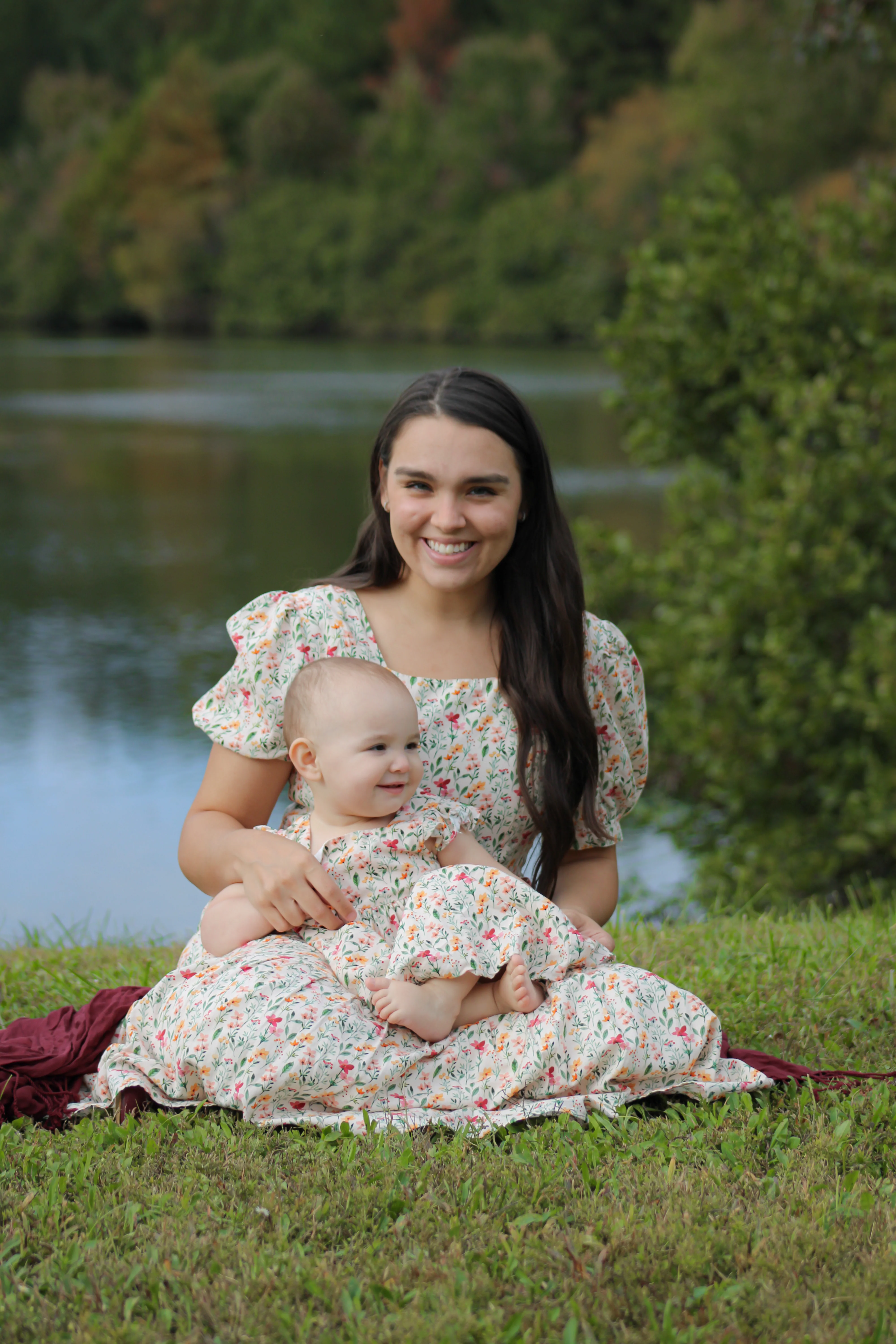 Little Angela Dress (Girls) in Harvest Blooms - Image 4