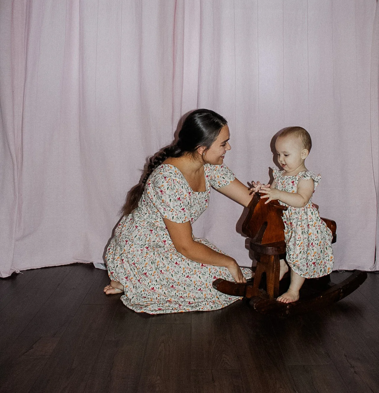 Little Angela Dress (Girls) in Harvest Blooms - Image 6