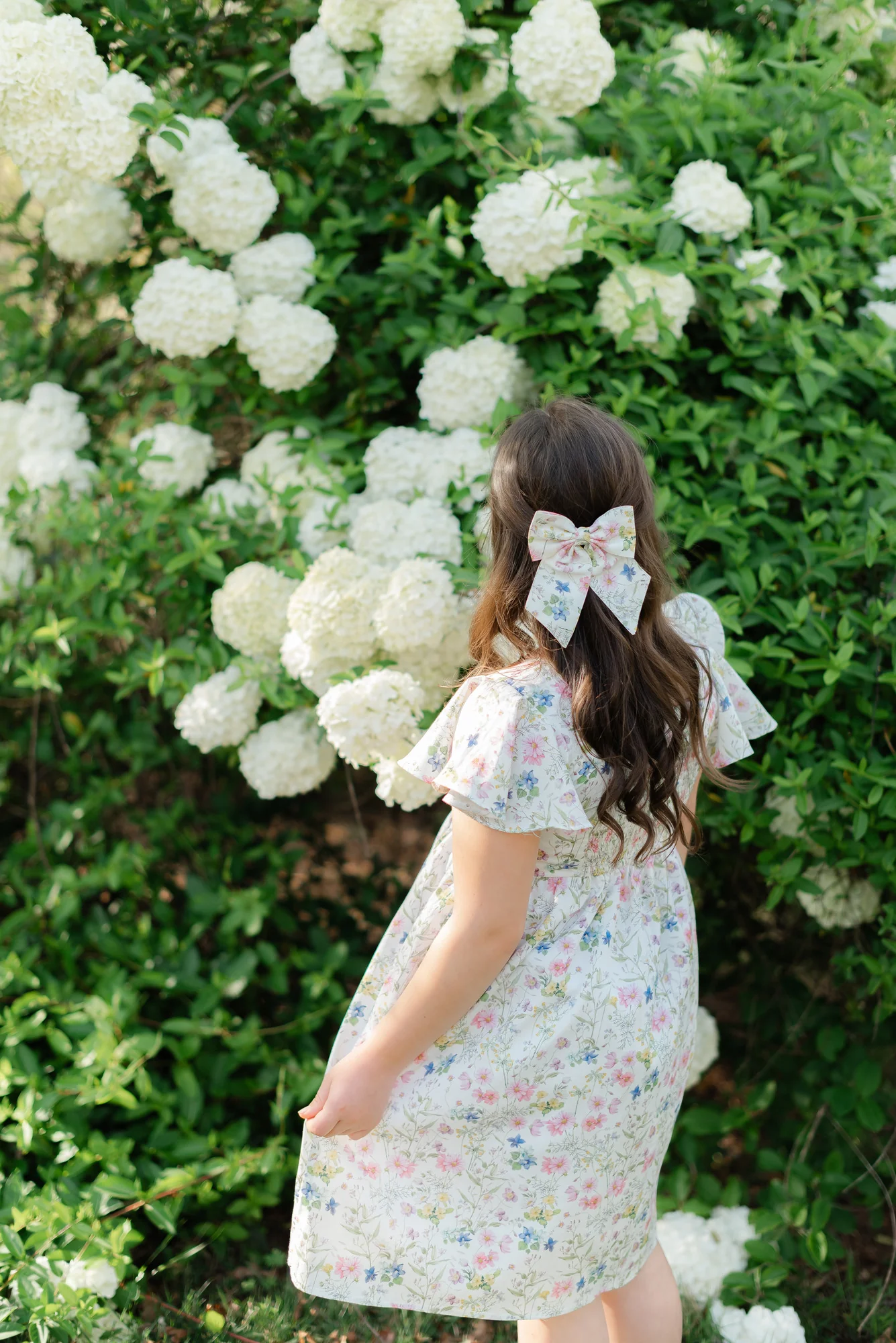 Little Princess Dress (Girls) in Sweet Wildflowers - Image 9