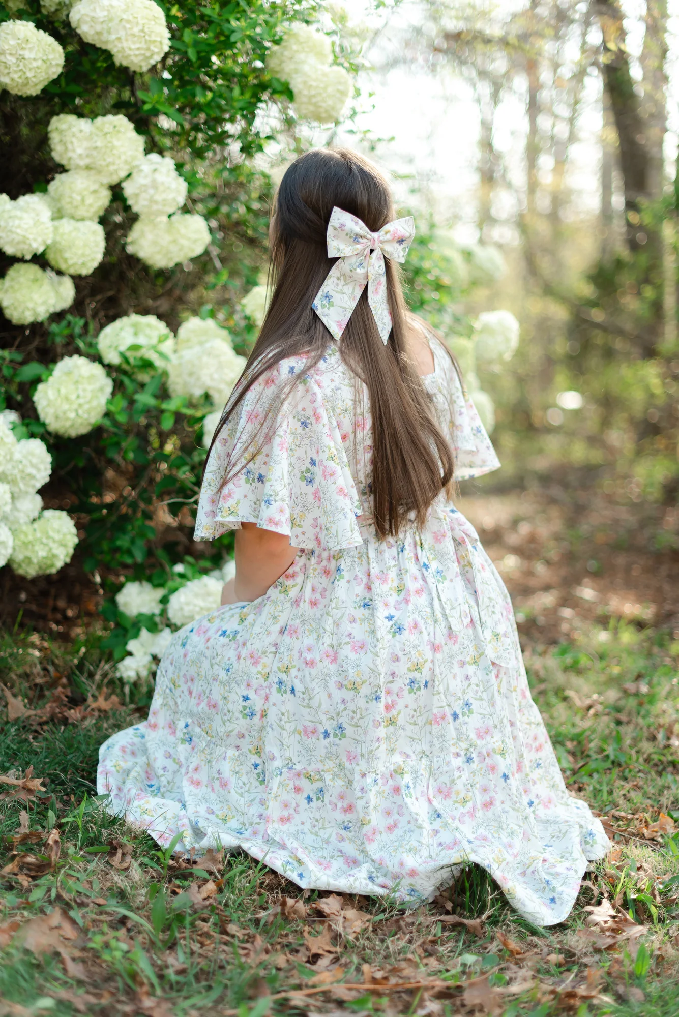 Pretty Women's Bows in Sweet Wildflowers - Image 4