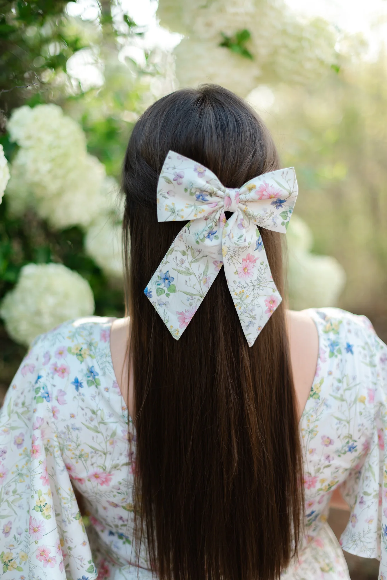 Pretty Women's Bows in Sweet Wildflowers - Image 5