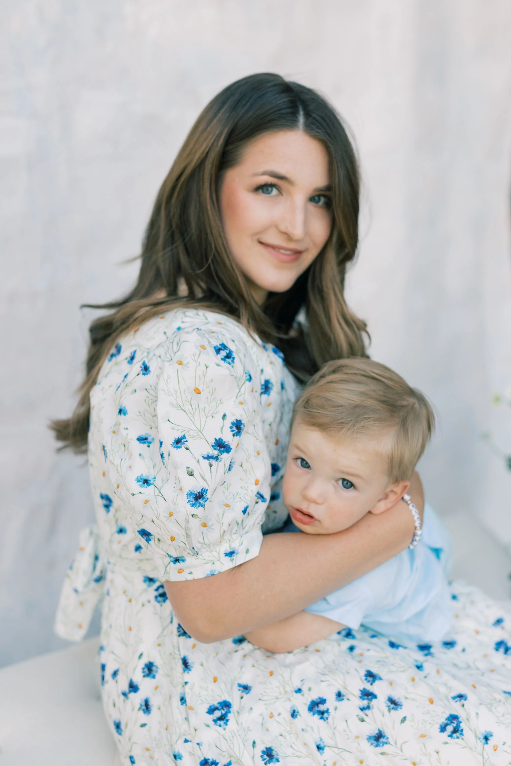 Versa Everywhere Dress with Nursing Zippers in Blue Cornflowers - Image 16