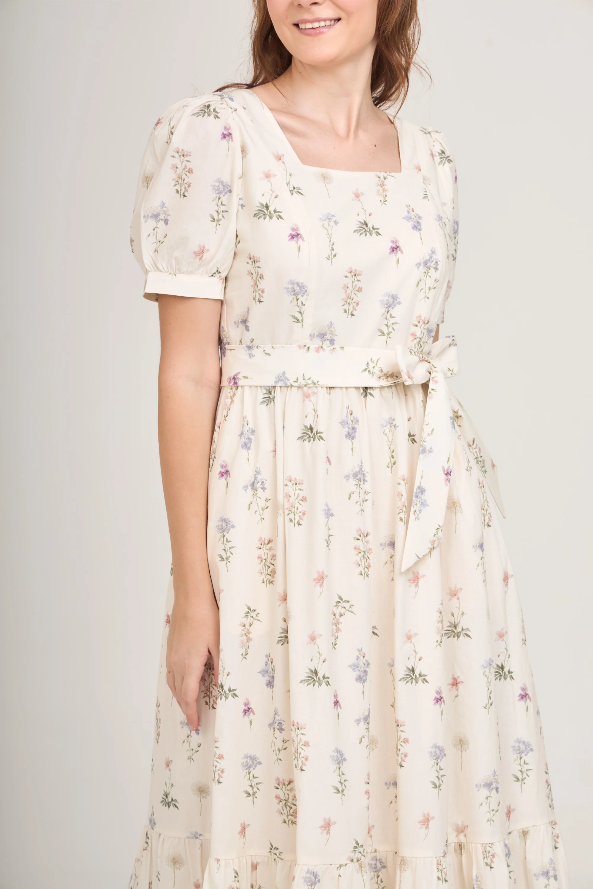 Versa Maxi Dress with Nursing Zippers in Evergarden - Image 14